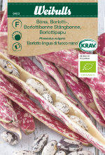 Frö Böna ‘Borlotto lingua di fuoco nano’ KRAV Weibulls